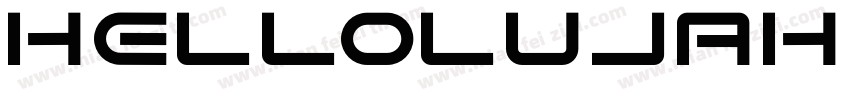 hellolujah regular字体转换